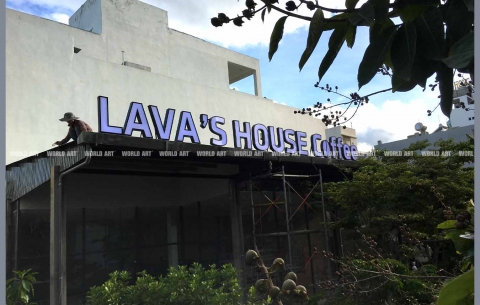 48/ LAVA'S HOUSE COFFEE / Thiết kế logo và thi công quảng cáo